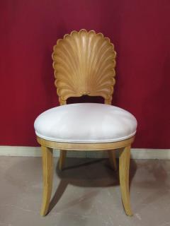 Six Italian Decorative Venetian Shell Back Dining Chairs - 445425