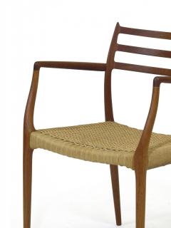Six JL Moller Model 62 78 Carver Dining Chairs in Teak and Papercord - 918123