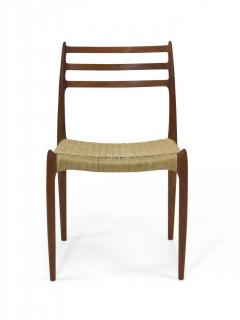 Six JL Moller Model 62 78 Carver Dining Chairs in Teak and Papercord - 918125