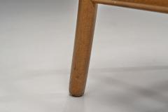 Six Ladderback Beech Dining Chairs with Woven Seats Europe Mid 20th Century - 4711069