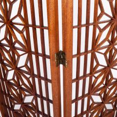 Six Panel Teak Screen Room Divider - 664869