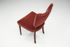 Six Upholstered Beech Dining Chairs by a European Cabinetmaker Europe ca 1950s - 4647394