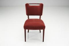 Six Upholstered Beech Dining Chairs by a European Cabinetmaker Europe ca 1950s - 4647398