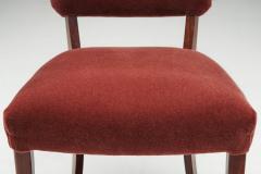 Six Upholstered Beech Dining Chairs by a European Cabinetmaker Europe ca 1950s - 4647399