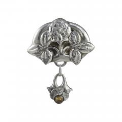 Skonvirke Jasper Silver Brooch - 70450