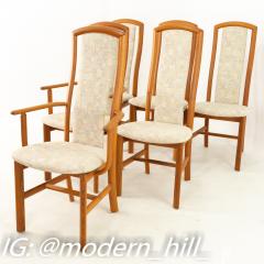 Skovby Mobelfabrik Mid Century Teak Highback Dining Chairs Set of 6 - 1870300