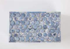 Sky Blue Disc Embellished Box - 2741571