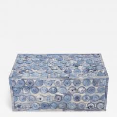 Sky Blue Disc Embellished Box - 2747794