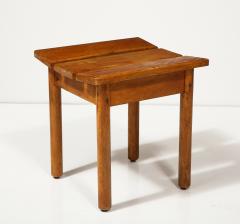 Slatted Oak Stool France c 1960 - 4100334