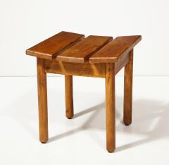 Slatted Oak Stool France c 1960 - 4100337