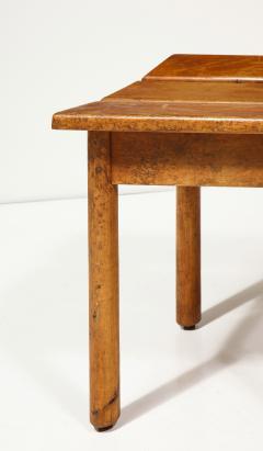 Slatted Oak Stool France c 1960 - 4100339