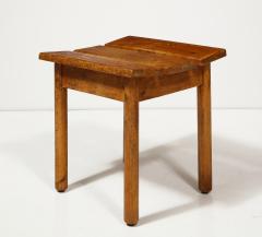 Slatted Oak Stool France c 1960 - 4100340