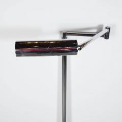 Sleek Mid Century Modernist Chrome Swing Arm Floor Lamp - 1700719