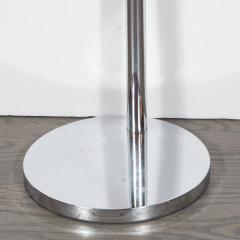 Sleek Mid Century Modernist Chrome Swing Arm Floor Lamp - 1700721