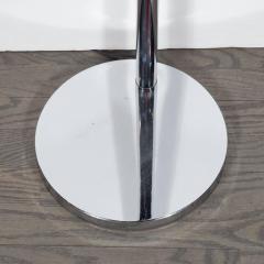 Sleek Mid Century Modernist Chrome Swing Arm Floor Lamp - 1700723
