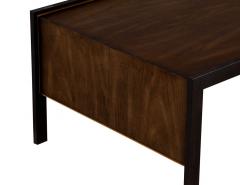 Sleek Modern Walnut Cocktail Table by Baker Furniture Milling Road Kara Mann - 1994272