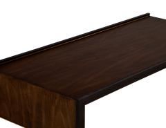 Sleek Modern Walnut Cocktail Table by Baker Furniture Milling Road Kara Mann - 1994274