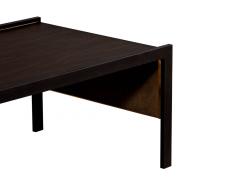 Sleek Modern Walnut Cocktail Table by Baker Furniture Milling Road Kara Mann - 1994275