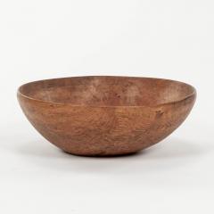 Slightly Organic Oval Shape Swedish Dugout bowl Covered in remnants of Red Paint - 3312679