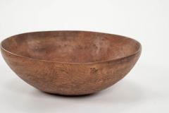 Slightly Organic Oval Shape Swedish Dugout bowl Covered in remnants of Red Paint - 3312680