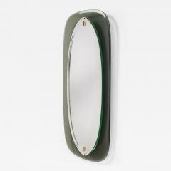 Slim Colored Glass Mirror Italy 1960s - 4544287