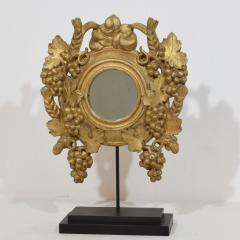 Small 18 19th Century French Giltwood Mirror With Grapes - 4108380