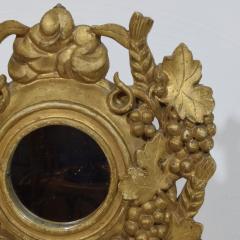 Small 18 19th Century French Giltwood Mirror With Grapes - 4108467