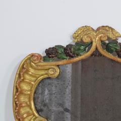 Small 18th Century Italian Carved Giltwood Baroque Mirror - 4108415