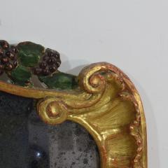 Small 18th Century Italian Carved Giltwood Baroque Mirror - 4108421