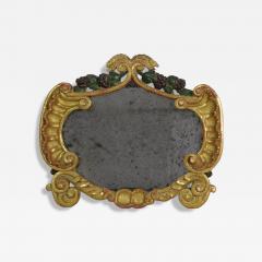 Small 18th Century Italian Carved Giltwood Baroque Mirror - 4125229