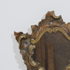 Small 18th Century Italian Handcarved Silver Gilt Baroque Mirror - 4108496
