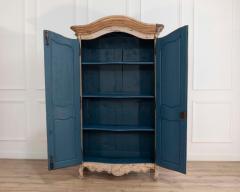 Small 18th Century Louis XV Period Curved Cabinet in Bleached Oak France - 4481060