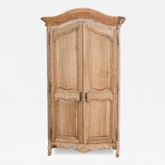 Small 18th Century Louis XV Period Curved Cabinet in Bleached Oak France - 4483671