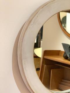 Small 1950s Oval Stoneware Ceramic Mirror - 1493346