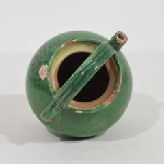 Small 19th Century French Green Glazed Terracotta Jug or Water Cruche - 4115962