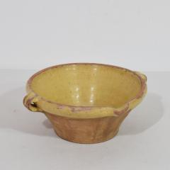 Small 19th Century French Yellow Glazed Terracotta Dairy Bowl or Tian - 4115887