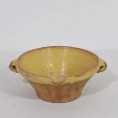 Small 19th Century French Yellow Glazed Terracotta Dairy Bowl or Tian - 4115889