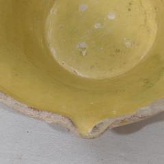 Small 19th Century French Yellow Glazed Terracotta Dairy Bowl or Tian - 4485989