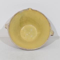 Small 19th Century French Yellow Glazed Terracotta Dairy Bowl or Tian - 4485991