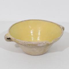 Small 19th Century French Yellow Glazed Terracotta Dairy Bowl or Tian - 4485995