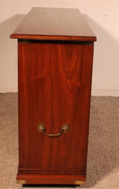 Small 19th Century Smee Cobay London Walnut Campaign Or Military Buffet - 3987664