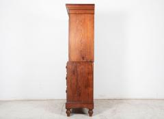 Small 19thC English Pine Linen Press - 2521663