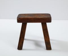 Small American Milk Stool Elm Vermont - 1698055