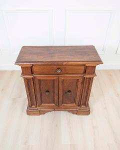 Small Antique Solid Wood Sideboard From The 18th Century Tuscany - 4593572