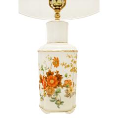 Small Artisan Hand Painted Porcelain Table Lamp 1960s - 467244