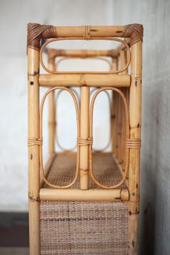 Small Bamboo and Vienna Straw Cabinet 1970s - 4645282