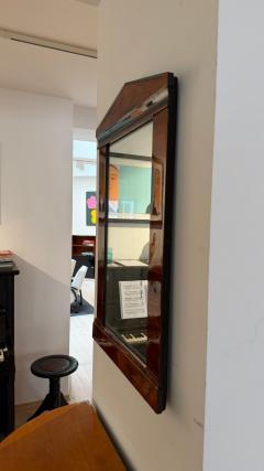 Small Biedermeier Wall Mirror Walnut Veneer Ebonized Austria circa 1820 - 4602505