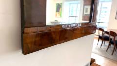 Small Biedermeier Wall Mirror Walnut Veneer Ebonized Austria circa 1820 - 4602506