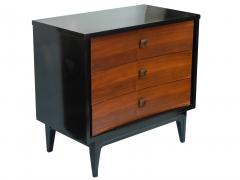 Small Black and Wood Dresser - 1855847