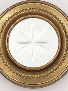 Small Brass Framed Mirror England circa 1870 - 3680117